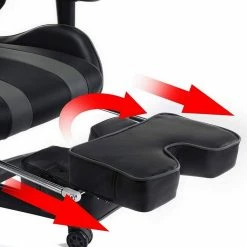 EUGAD Gaming-Stuhl (1 Stück), mit Fußstütze Racing Stuhl Drehstuhl Bürostuhl Schreibtischstuhl PC Stuhl mit Wippfunktion Höhenverstellbar Kunstleder Weiß Grau, Rot, Weiß -EUGAD Verkäufe d110b866 f3cc 4d77 9af7 0ddf44414da0