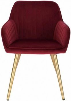 EUGAD Polsterstuhl (Set, 1 Stück), Esszimmerstuhl Küchenstuhl Samt, mit goldener Metallbeinen Blau, Bordeaux, Dunkelgrau, Dunkelgrün, Hellgrau, Rosa, Schwarz -EUGAD Verkäufe d1178b63 d197 54bd a823 5137b6595889