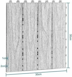 EUGAD WPC-Fliesen, 11er-Set WPC Balkonfliesen 3D Holzstruktur für 1m² Hellbraun -EUGAD Verkäufe d23a5cbe 40d6 53fa b4a1 f0c4adacdf95