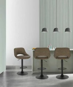 EUGAD Barhocker, 4er-Set Tresenhocker aus Kunstleder Gestell aus Stahl Dunkelbraun Anthrazit, Grau -EUGAD Verkäufe d29da7f9 54b4 5a07 8fc9 8eb47fb8ed37