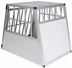 EUGAD Tiertransportbox, Hundetransportbox Alu Hundebox Reisebox Autobox für große Hunde Husky Samojede Weimaraner Border Collie Chow-Chow Shetland Sheepdog 85x65x69 cm Silber Grau -EUGAD Verkäufe d2a74f1d 6855 5517 86c5 8a7785e16ea9