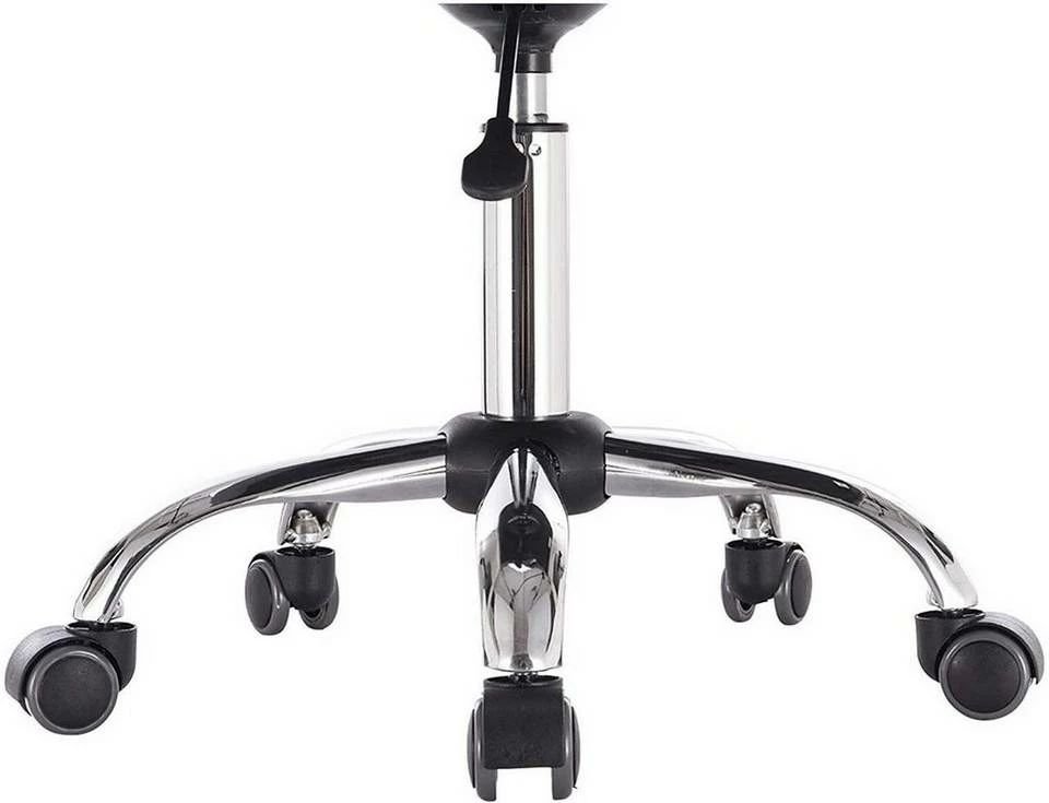 EUGAD Schreibtischstuhl, Bürohocker Schreibtischstuhl Rollhocker drehbar höhenverstellbar Stoffbezug Metall Dunkelgrau, Hellgrau 9 EUGAD Schreibtischstuhl, Bürohocker Schreibtischstuhl Rollhocker drehbar höhenverstellbar Stoffbezug Metall Dunkelgrau, Hellgrau – Bild 7