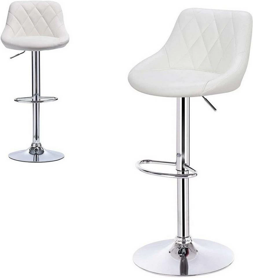 EUGAD Barhocker, 2er-Set Barstühle, höhenverstellbar, 360°drehbar Weiß Bordeaux, Cremeweiß, Grau, Khaki, Rot, Schwarz, Weiß 3 EUGAD Barhocker, 2er-Set Barstühle, höhenverstellbar, 360°drehbar Weiß Bordeaux, Cremeweiß, Grau, Khaki, Rot, Schwarz, Weiß