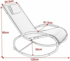 EUGAD Schaukelstuhl, 2tlg Relaxliege Schaukelstuhl für Terrasse Balkon, Metallgestell + Textilgewebe, Grau 9 EUGAD Schaukelstuhl, 2tlg Relaxliege Schaukelstuhl für Terrasse Balkon, Metallgestell + Textilgewebe, Grau -EUGAD Verkäufe d43fbf45 43ae 5f68 b9fa 7d9511ae6c9c