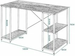EUGAD Schreibtisch, Bürotisch PC-Tisch mit Ablage aus Metall und Holz, 120x60x75cm, Vintage 10 EUGAD Schreibtisch, Bürotisch PC-Tisch mit Ablage aus Metall und Holz, 120x60x75cm, Vintage -EUGAD Verkäufe d4c5ac32 f2d0 5b0e 857c a65bd3abef63