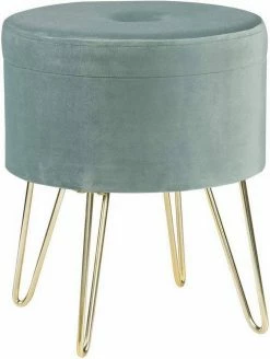 EUGAD Sitzhocker, Samthocker mit Stauraum, rund, mit stabilen goldenen Metallfüßen, Türkis Dunkelgrau, Dunkelgrün, Hellgrau, Rosa, Türkis 38 EUGAD Sitzhocker, Samthocker mit Stauraum, rund, mit stabilen goldenen Metallfüßen, Türkis Dunkelgrau, Dunkelgrün, Hellgrau, Rosa, Türkis -EUGAD Verkäufe d5c9b265 0984 508c 972b cd244d455f78