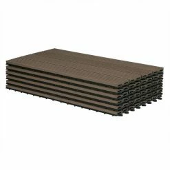 EUGAD WPC-Fliesen, WPC Fliesen Klickfliesen in Holzoptik 12 Stücke für 2m² Coffee Anthrazit, Grau, Hellgrau, Braun -EUGAD Verkäufe d6242d46 8162 4bd3 a824 58925fff34db