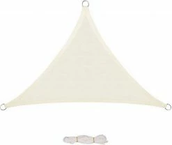 EUGAD Sonnensegel »0211ZYF«, Sonnenschutz Terrasse HDPE Dreieckig Creme