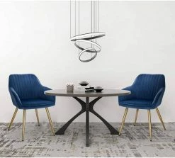 EUGAD Polsterstuhl (Set, 1 Stück), Esszimmerstuhl Küchenstuhl Samt, mit goldener Metallbeinen Blau, Bordeaux, Dunkelgrau, Dunkelgrün, Hellgrau, Rosa, Schwarz -EUGAD Verkäufe d82208ee dc22 596b 8d79 dad77b8958b3