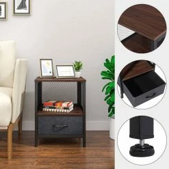 EUGAD Nachttisch (1-St), Nachtkommode mit Ablagen und Schubladen, Beistelltisch für Wohnzimmer, Nachtschrank für Schlafzimmer industrieller Stil, 40x52x36cm 13 EUGAD Nachttisch (1-St), Nachtkommode mit Ablagen und Schubladen, Beistelltisch für Wohnzimmer, Nachtschrank für Schlafzimmer industrieller Stil, 40x52x36cm -EUGAD Verkäufe d86dd7c9 c50d 47dc bac2 0d06ff7598c9