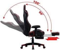 EUGAD Gaming-Stuhl (1 Stück), mit Fußstütze Racing Stuhl Drehstuhl Bürostuhl Schreibtischstuhl PC Stuhl mit Wippfunktion Höhenverstellbar Kunstleder Weiß Grau, Rot, Weiß -EUGAD Verkäufe da47a8cb fc84 4742 a72d f2b39bbaeb38