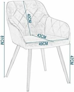 EUGAD Esszimmerstuhl, aus Kunstleder mit Armlehnen und Rückenlehne Gestell aus Metall Schwarz Braun, Dunkelbraun, Dunkelgrau -EUGAD Verkäufe da7120b5 55d3 5c96 95ac b11cd09fa024