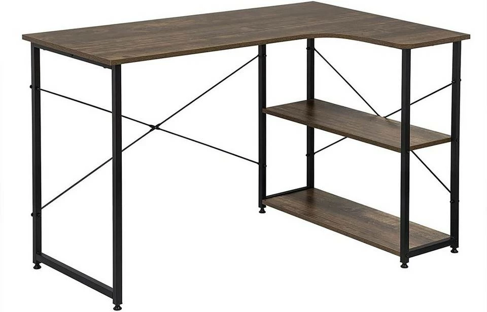 EUGAD Schreibtisch, mit Bücherregal 120x74x71,5 cm Schwarz Marmor Holz Vintage 12 EUGAD Schreibtisch, mit Bücherregal 120x74x71,5 cm Schwarz Marmor Holz Vintage – Bild 10