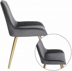 EUGAD Esszimmerstuhl (2 Stück), Küchenstuhl Wohnzimmerstuhl Sitzfläche aus Samt mit Metallbeine,Stuhl für Esszimmer Wohnzimmer Küche, Hellgrau Bordeaux, Dunkelgrau, Dunkelgrün, Rosa 54 EUGAD Esszimmerstuhl (2 Stück), Küchenstuhl Wohnzimmerstuhl Sitzfläche aus Samt mit Metallbeine,Stuhl für Esszimmer Wohnzimmer Küche, Hellgrau Bordeaux, Dunkelgrau, Dunkelgrün, Rosa -EUGAD Verkäufe db57ecb8 a961 5c30 a431 6e0181bc2be0