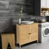 EUGAD Waschbeckenunterschrank (1-St) Unterschrank Badezimmerschrank Waschtisch Badschrank mit 2 Türen 60x30x60cm Bambus -EUGAD Verkäufe dcb7b0fa 16ae 4174 a814 01d659c5d9db