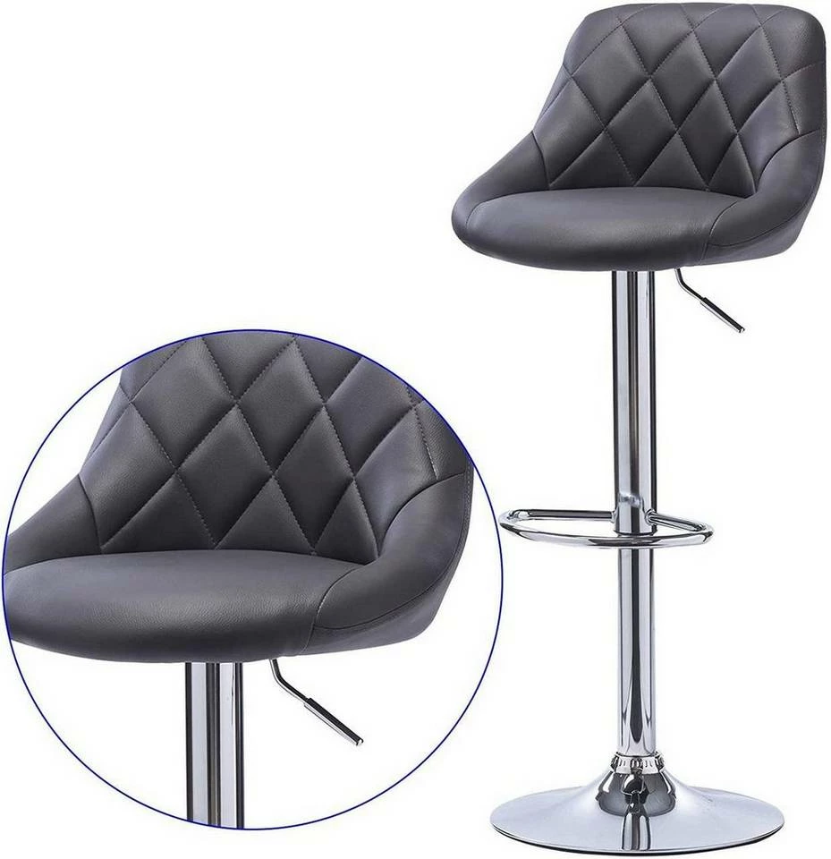 EUGAD Barhocker, 2er-Set Barstühle, höhenverstellbar, 360°drehbar Weiß Bordeaux, Cremeweiß, Grau, Khaki, Rot, Schwarz, Weiß 25 EUGAD Barhocker, 2er-Set Barstühle, höhenverstellbar, 360°drehbar Weiß Bordeaux, Cremeweiß, Grau, Khaki, Rot, Schwarz, Weiß – Bild 23