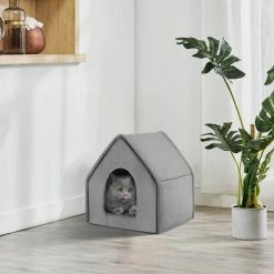 EUGAD Tierhaus, Hundehaus Hundehöhle Katzenhaus Katzenhöhle für Französische Bulldogge Jack Russell Terrier Welpen Grau M -EUGAD Verkäufe dd52e369 79a0 5bba ab77 c7b0ef7b1af7