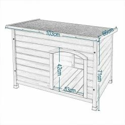 EUGAD Tierhaus, Hundehütte Hundehaus Massivholz draußen Wetterfest Aufklappbar Hellrot 103 x 66 x 71 cm 15 EUGAD Tierhaus, Hundehütte Hundehaus Massivholz draußen Wetterfest Aufklappbar Hellrot 103 x 66 x 71 cm -EUGAD Verkäufe de378718 1954 599a 8842 7be4ebdd4bac