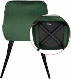 EUGAD Esszimmerstuhl (2 Stück), Polsterstuhl Küchenstuhl Wohnzimmerstuhl mit Rückenlehne, Sitzfläche aus Samt, Retrostuhl mit Metallbeine für Esszimmer Wohnzimmer, Schwarz Dunkelgrau, Dunkelgrün -EUGAD Verkäufe de9d9f91 ee82 5fd7 bc61 3a315f090bcb