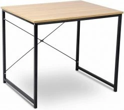 EUGAD Schreibtisch, Computertisch Esstisch Holz Stahl 80x60x70 cm Holz Vintage+schwarz Hell Eiche+schwarz, Hell Eiche+weiß, Marmor+schwarz -EUGAD Verkäufe df43a07b 626a 5405 8c81 7d89a90263fb