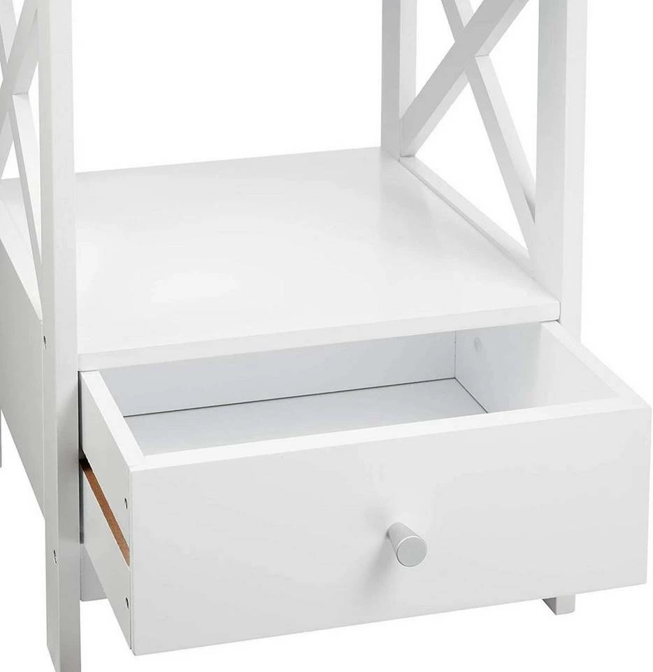 EUGAD Nachttisch, 2er-Set Beistelltisch Nachtschrank Nachtkommode Sofatisch aus MDF mit Schublade und Ablage für Schlafzimmer oder Wohnzimmer Weiß 9 EUGAD Nachttisch, 2er-Set Beistelltisch Nachtschrank Nachtkommode Sofatisch aus MDF mit Schublade und Ablage für Schlafzimmer oder Wohnzimmer Weiß – Bild 7