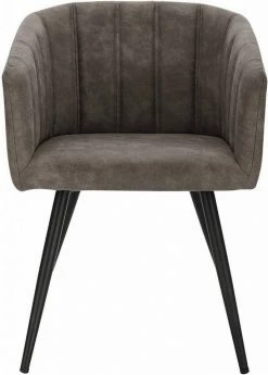 EUGAD Esszimmerstuhl, 2er-Set Polsterstuhl aus Stoffbezug mit Sesselförmigem Gepolstertem Sitz Dunkelbraun Grau -EUGAD Verkäufe e04816cf d9fa 5833 88b0 a4dca01ae94d