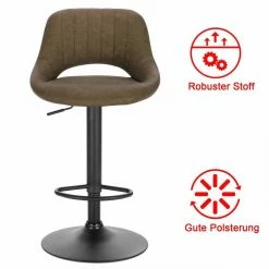 EUGAD Barhocker, 4er-Set Tresenhocker aus Kunstleder Gestell aus Stahl Dunkelbraun Anthrazit, Grau -EUGAD Verkäufe e092ad0f a86b 56b2 990d f4f2015e0559