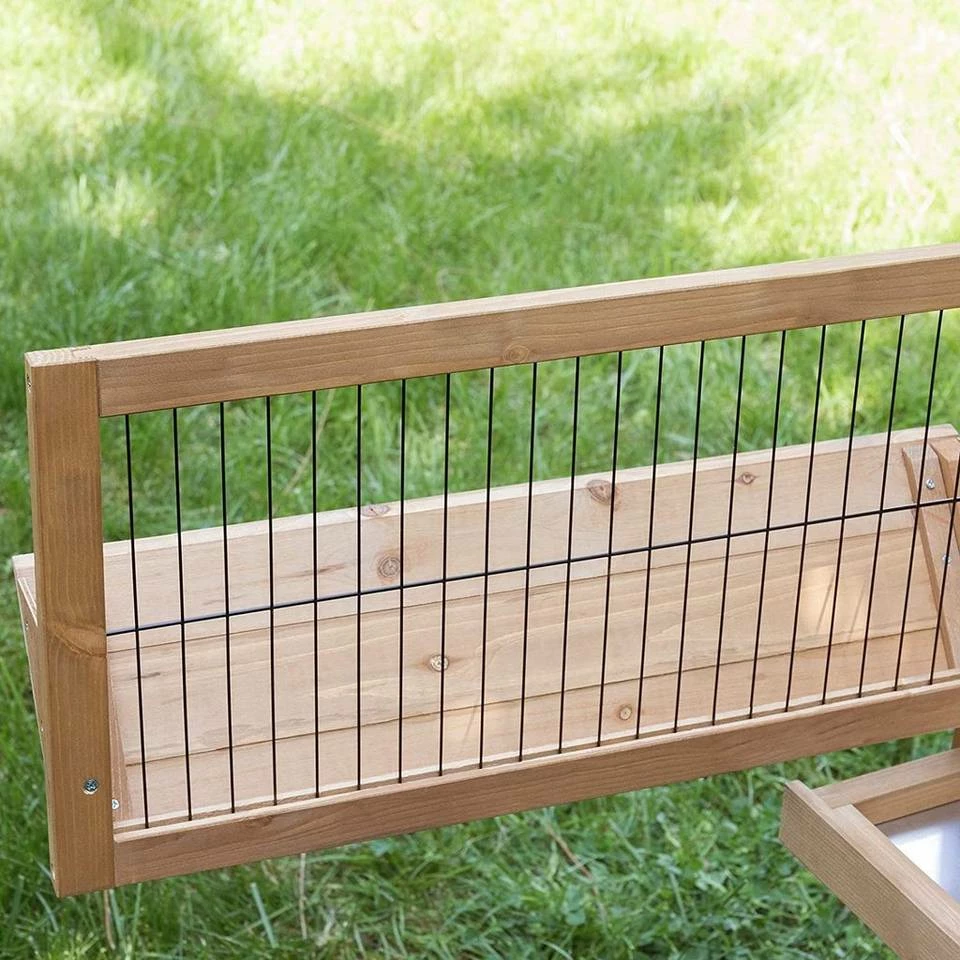 EUGAD Tierhaus, Hasenstall Kaninchenstall Hasenkäfig Kleintierstall Meerschweinchen Massivholz Hellrot 120 x 50 x 100,5 cm Grau-Weiß, Hellbraun 17 EUGAD Tierhaus, Hasenstall Kaninchenstall Hasenkäfig Kleintierstall Meerschweinchen Massivholz Hellrot 120 x 50 x 100,5 cm Grau-Weiß, Hellbraun – Bild 15