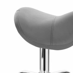 EUGAD Drehstuhl (1 Stück), Sattelhocker gepolstert höhenverstellbar aus Kunstleder Grau Schwarz, Weiß -EUGAD Verkäufe e1732985 cb98 5434 a7c1 71c18115588b