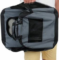 EUGAD Tiertransporttasche, Hundebox faltbar Hundetransportbox Auto Transportbox Reisebox Katzenbox Grau -EUGAD Verkäufe e41c3c57 a298 58e9 9bdb 458da7ea0135