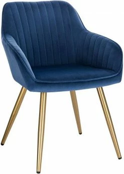 EUGAD Polsterstuhl (Set, 1 Stück), Esszimmerstuhl Küchenstuhl Samt, mit goldener Metallbeinen Blau, Bordeaux, Dunkelgrau, Dunkelgrün, Hellgrau, Rosa, Schwarz -EUGAD Verkäufe e4d2edef 5317 4222 a9f2 34b587e0f3ee