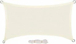 EUGAD Sonnensegel »0207ZYF«, Sonnenschutz 200g/m² HDPE Wetterschutz Creme -EUGAD Verkäufe e54e8204 227f 5021 8464 673442f0eb34