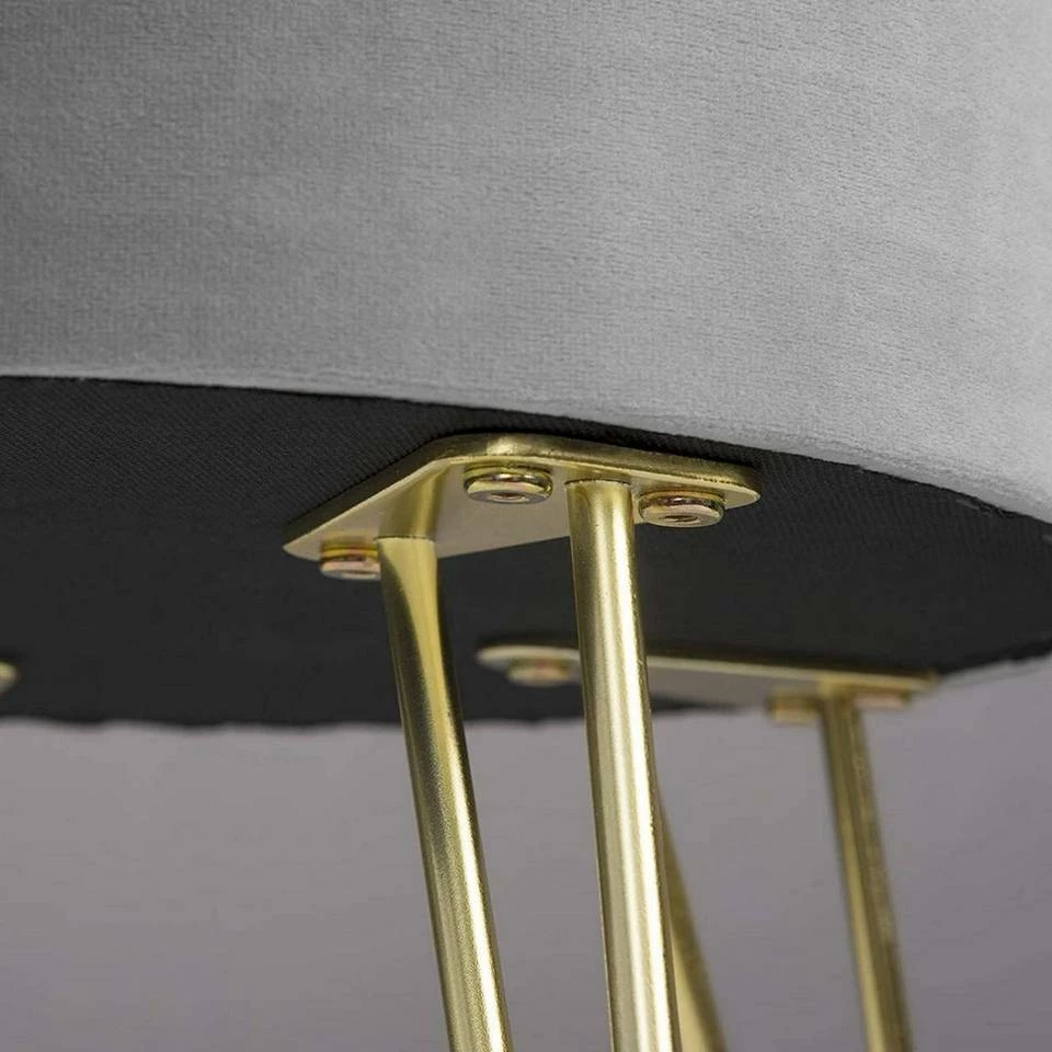 EUGAD Sitzhocker, Samthocker mit Stauraum, rund, mit stabilen goldenen Metallfüßen, Türkis Dunkelgrau, Dunkelgrün, Hellgrau, Rosa, Türkis 14 EUGAD Sitzhocker, Samthocker mit Stauraum, rund, mit stabilen goldenen Metallfüßen, Türkis Dunkelgrau, Dunkelgrün, Hellgrau, Rosa, Türkis – Bild 12