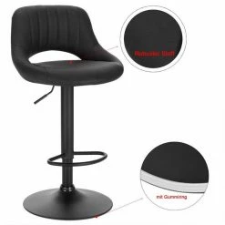 EUGAD Barhocker, 4er-Set Tresenhocker aus Kunstleder Gestell aus Stahl Dunkelbraun Anthrazit, Grau -EUGAD Verkäufe e7fe173c 734b 5430 bc09 337b787c38e4