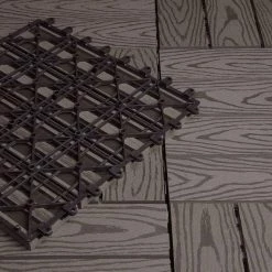 EUGAD WPC-Fliesen, WPC Fliesen Klickfliesen in Holzoptik 11 Stücke für 1m² Grau Anthrazit, Braun, Coffee, Hellgrau -EUGAD Verkäufe e9147bdd 1653 59a5 8842 b6eac60257e4