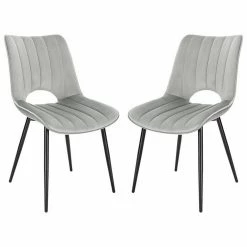 EUGAD Esszimmerstuhl (2 Stück), Küchenstuhl, Polsterstuhl, Wohnzimmerstuhl ohne Armlehne, Metallbeine, Samt, Dunkelgrau Hellgrau, Schwarz 36 EUGAD Esszimmerstuhl (2 Stück), Küchenstuhl, Polsterstuhl, Wohnzimmerstuhl ohne Armlehne, Metallbeine, Samt, Dunkelgrau Hellgrau, Schwarz -EUGAD Verkäufe ea66b4c6 80cb 4a0e b965 76fcb4b24a17