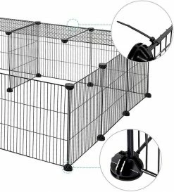 EUGAD Freigehege, DIY 16 Platten Schwarz Laufstall Kleintiere Schwarz 109x109x39cm 14 EUGAD Freigehege, DIY 16 Platten Schwarz Laufstall Kleintiere Schwarz 109x109x39cm -EUGAD Verkäufe eae9f1e5 4c3e 5bcc 8e4b c806cdb585dd