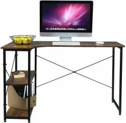 EUGAD Schreibtisch, PC-Tisch Bürotisch Arbeitstisch mit Bücherregal Holz 120x74x71,5 cm Hell Eiche Holz Vintage, Weiß+Hell Eiche 32 EUGAD Schreibtisch, PC-Tisch Bürotisch Arbeitstisch mit Bücherregal Holz 120x74x71,5 cm Hell Eiche Holz Vintage, Weiß+Hell Eiche -EUGAD Verkäufe ebafa372 56ce 5fbc a628 0bbe6e0fe20b