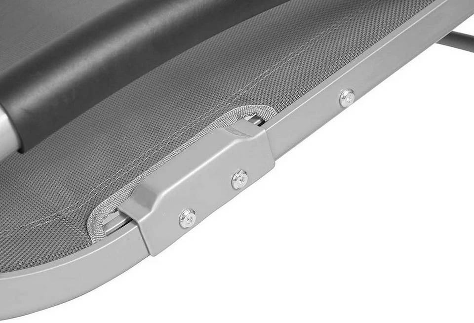 EUGAD Schaukelstuhl, 2tlg Relaxliege Schaukelstuhl für Terrasse Balkon, Metallgestell + Textilgewebe, Grau 7 EUGAD Schaukelstuhl, 2tlg Relaxliege Schaukelstuhl für Terrasse Balkon, Metallgestell + Textilgewebe, Grau – Bild 5