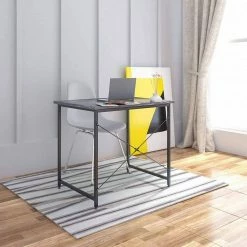 EUGAD Schreibtisch, Computertisch Esstisch Holz Stahl 80x60x70 cm Holz Vintage+schwarz Hell Eiche+schwarz, Hell Eiche+weiß, Marmor+schwarz -EUGAD Verkäufe ecc5d924 426c 5308 8996 33218691dceb