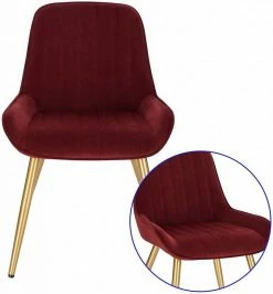 EUGAD Esszimmerstuhl, 4 Stücke Retro Küchenstuhl Sitzfläche aus Samt mit Metallbeine Dunkelgrün Bordeaux, Dunkelgrau, Dunkelgr&uuml;n, Hellgrau, Rosa, Schwarz -EUGAD Verkäufe ed1fb1a7 10c7 5753 88f1 155fafe56ba4