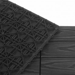 EUGAD WPC-Fliesen, 11 Stück WPC Terrassenfliesen 30x30cm Holzstruktur Anthrazit Coffee, Dunkelgrau, Hellgrau -EUGAD Verkäufe ee56cffd 7617 508a 99cd 3bf00054b5ee