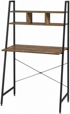 EUGAD Schreibtisch, Bürotisch Computertisch Arbeitstisch PC Tisch mit Ablage Holz Stal Holz Vintage+schwarz Hell Eiche+schwarz -EUGAD Verkäufe f04aa59f c9bd 5c00 8ed4 d7d937e8aeb3