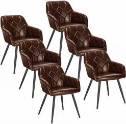 EUGAD Esszimmerstuhl, 6er-Set Esszimmerstuhl aus Kunstleder Metallbeine Schwarz Dunkelbraun 26 EUGAD Esszimmerstuhl, 6er-Set Esszimmerstuhl aus Kunstleder Metallbeine Schwarz Dunkelbraun -EUGAD Verkäufe f093147c 2022 4c08 a4d2 c8cb742eca7b