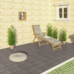 EUGAD WPC-Fliesen, 22 Stück WPC Terrassenfliesen 30x30cm Holzstruktur Coffee Anthrazit, Dunkelgrau, Hellgrau -EUGAD Verkäufe f2d98666 a541 572a a628 1e26a9858b1b