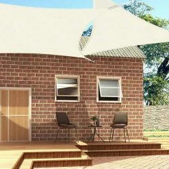 EUGAD Sonnensegel »0207ZYF«, Sonnenschutz 200g/m² HDPE Wetterschutz Creme -EUGAD Verkäufe f36b9573 7f6f 50b3 850b bba693760173