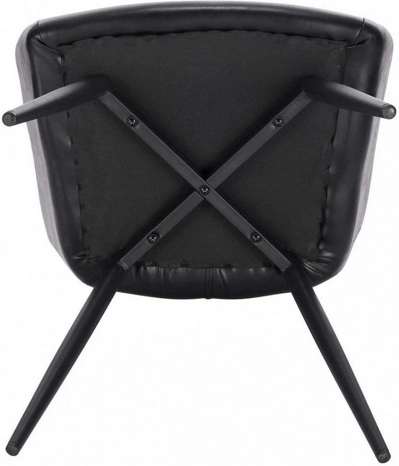 EUGAD Esszimmerstuhl, 6er-Set Esszimmerstuhl aus Kunstleder Metallbeine Schwarz Dunkelbraun 8 EUGAD Esszimmerstuhl, 6er-Set Esszimmerstuhl aus Kunstleder Metallbeine Schwarz Dunkelbraun – Bild 6