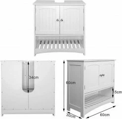 EUGAD Waschbeckenunterschrank Badschrank Unterschrank ohne Waschbecken Weiß -EUGAD Verkäufe f4706486 aa54 5941 a9dc cf9c6d240bf9