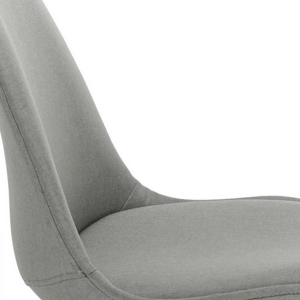EUGAD Schreibtischstuhl, Arbeitshocker, Stoffbezug, 360° drehbar, Dunkelgrau Duneklgrau, Hellgrau 14 EUGAD Schreibtischstuhl, Arbeitshocker, Stoffbezug, 360° drehbar, Dunkelgrau Duneklgrau, Hellgrau – Bild 12