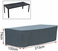 EUGAD Gartenmöbel-Schutzhülle, Abdeckhaube für Tisch Stuhl Gewebeplane Plane Hülle 600D Oxford Wasserdicht Anthrazit 193x136x88cm(LxBxH) -EUGAD Verkäufe f4a23ca6 d649 52a5 b573 93d7289583a3